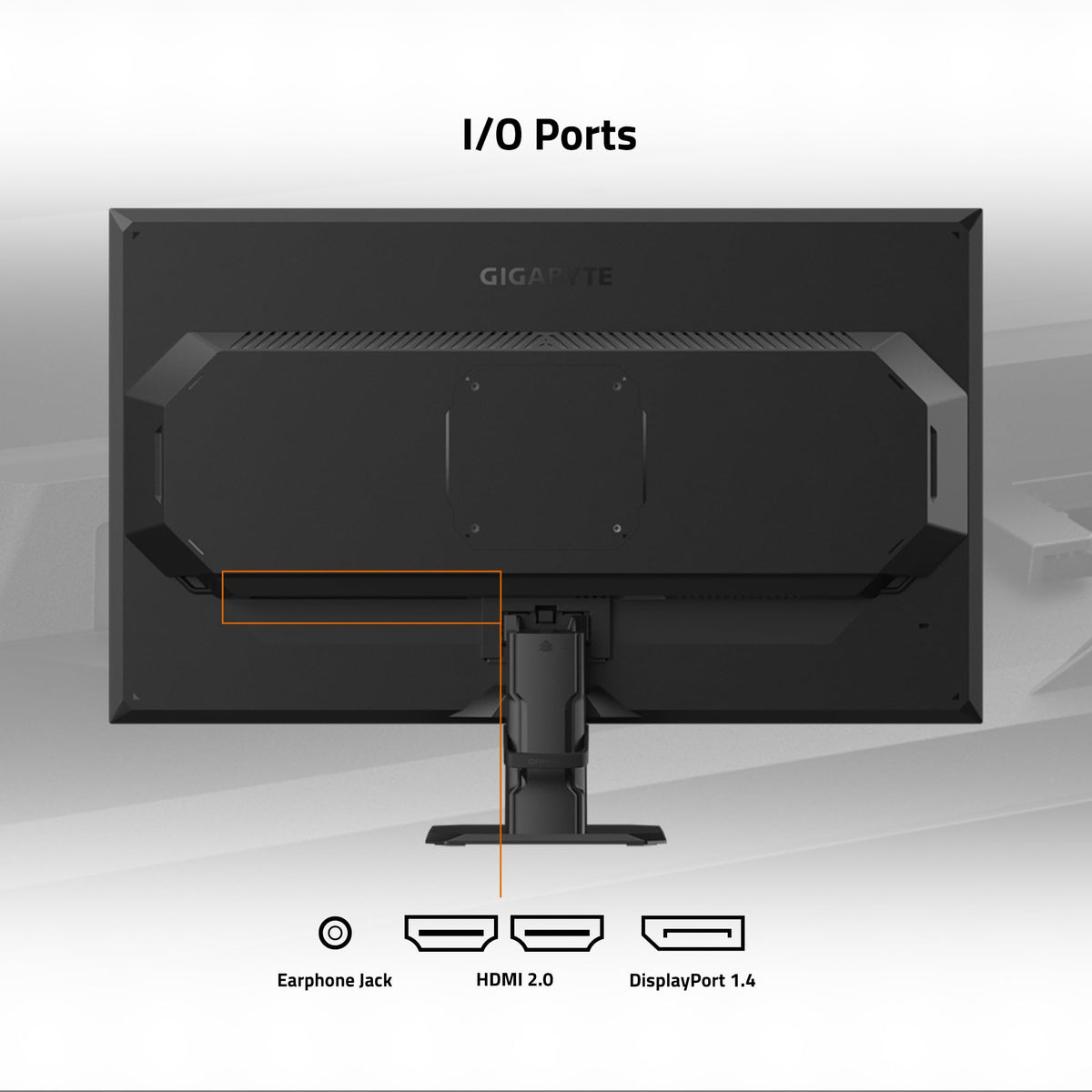 GIGABYTE GS27QA SA 27-inch IPS monitor side view for a slim profile and setup comfort