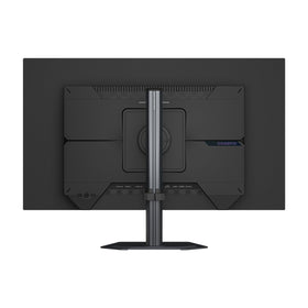 GIGABYTE MO27Q28GR adjustable height and tilt support ergonomic viewing.