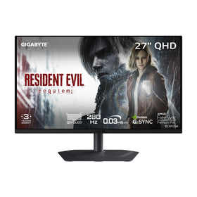 GIGABYTE MO27Q2A front view of the gaming monitor for immersive setup