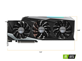 GIGABYTE RTX 3080 OC Rev2 close-up branding and quality build.