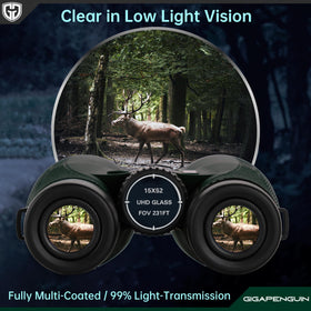 GIGAPENGUIN adjustable eyecups fit glasses or not for comfort.