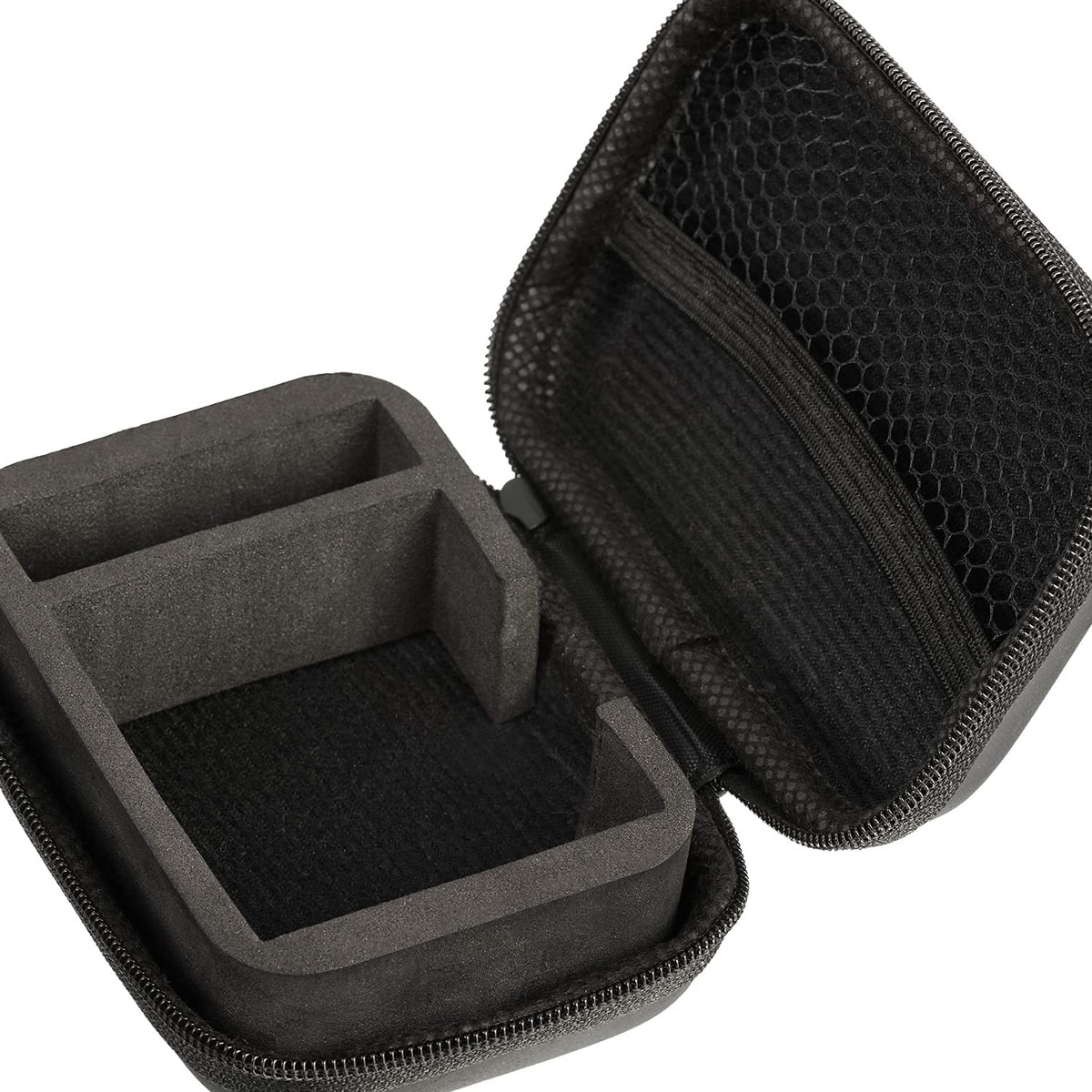 GIGCASE IEM Case interior with elastic mesh keeps extras organized