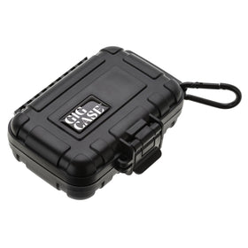 Gigcase IEM case small, open lid displaying organized interior layout.