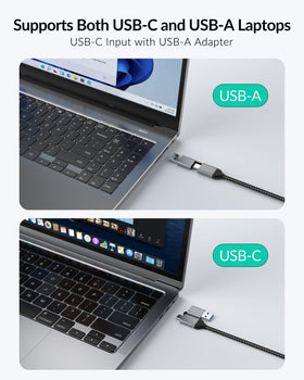 GiGimundo LK10 universal compatibility with USB-C and Thunderbolt devices