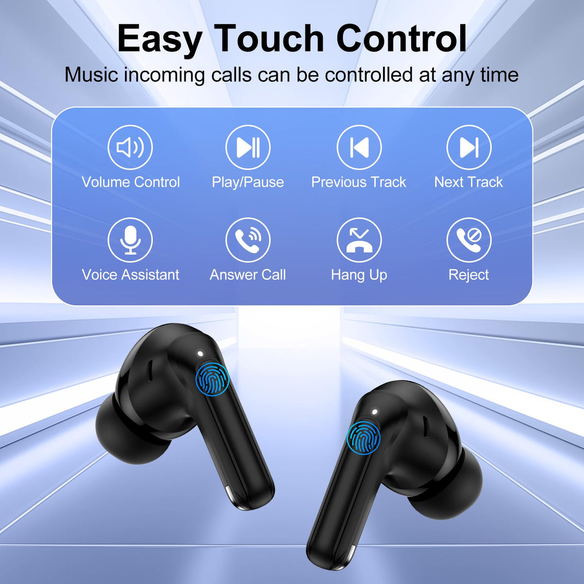 GiGreen Samsung S26 earbuds Bluetooth 5.4 for stable pairing within 15 meters.