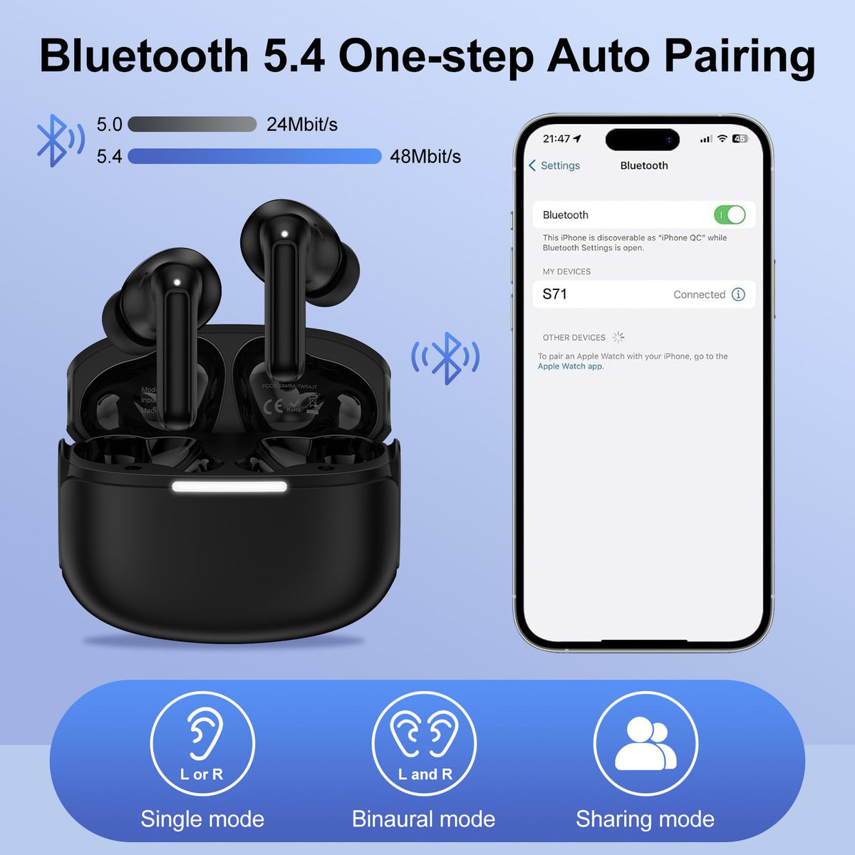 GiGreen Samsung S26 earbuds deliver hi-fi sound with rich bass on the go.