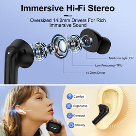 GiGreen Samsung S26 earbuds IPX7 waterproof design withstands workouts.