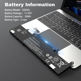 Gihebac SS03XL battery for EliteBook 730 G5 supports on-the-go work