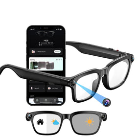 Giinova 800W AI Smart Glasses with camera capture hands-free 1080p video on the go