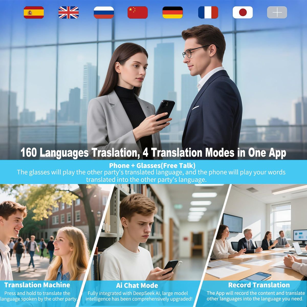 Giinova Bluetooth 5.4 glasses ensure seamless connectivity throughout the day.