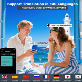 Giinova Ai Smart Glasses feature a ChatGPT assistant for quick inquiries in meetings.