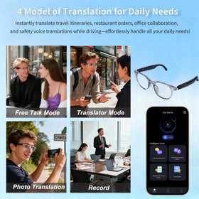 Giinova AI Smart Glasses color-change lenses adapt to outdoor light.