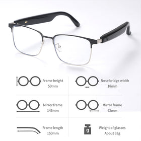 Giinova AI smart glasses voice-to-text mode captures spoken words accurately.