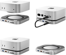 GIISSMO brushed aluminum finish detail matching Mac mini for polished look