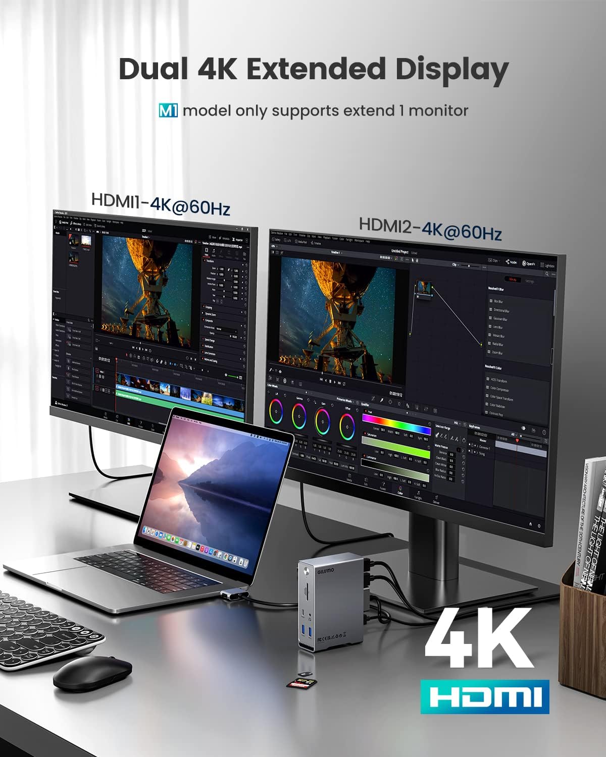 GIISSMO side profile with cables connected for streamlined single-cable workflow