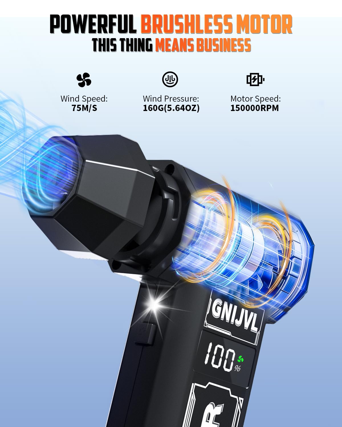 GNIJVL Duster comes with four nozzles for versatile reach.