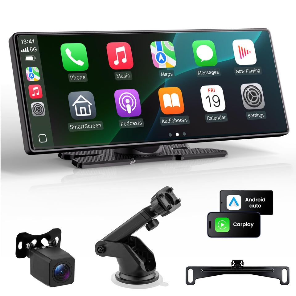 Gikktdr carplay screen 10-26 inch display delivers crisp navigation visuals
