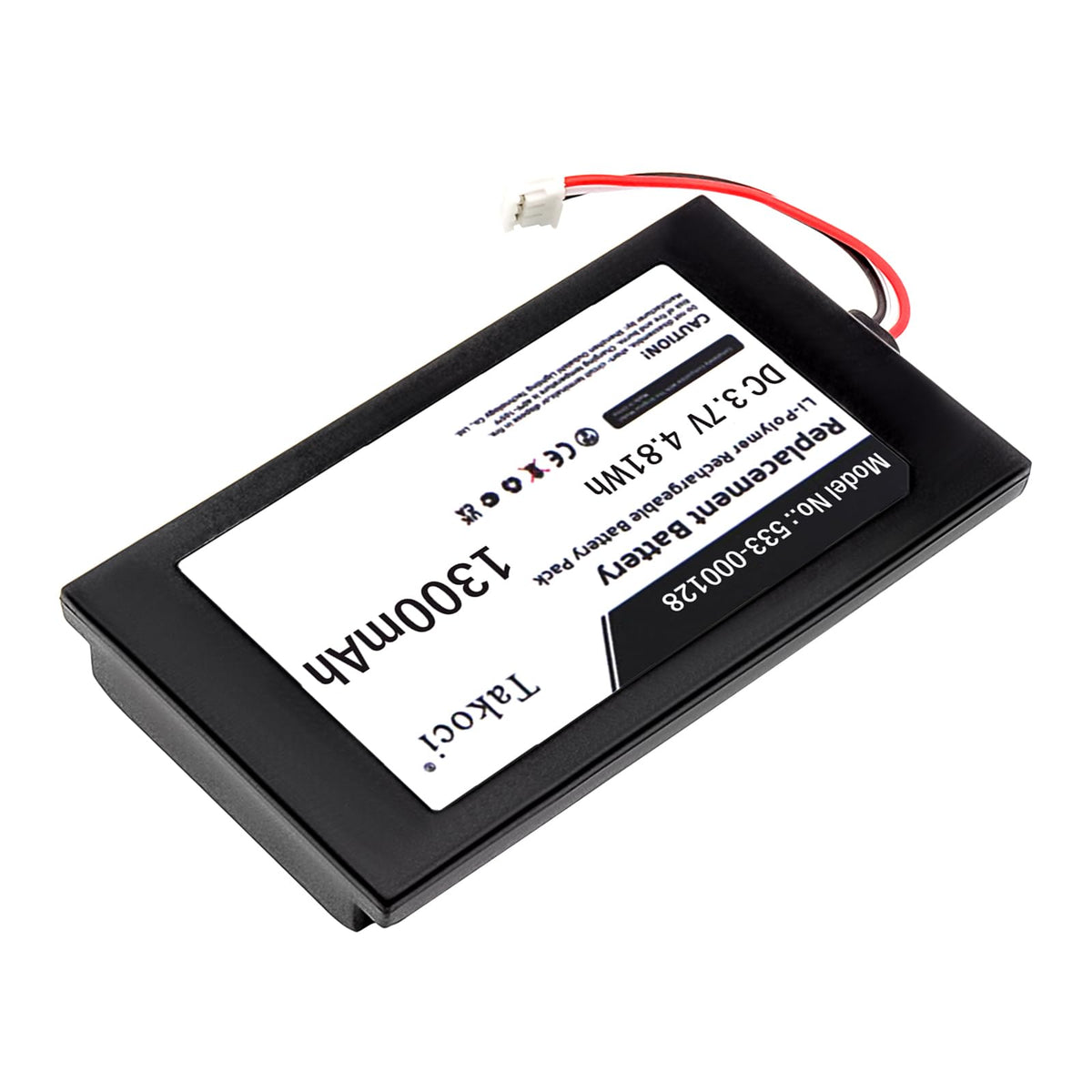 Gikysuiz 1300mAh Li-Polymer specs at a glance for replacement.