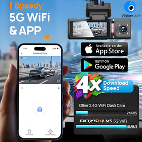 GILIKVHOM rear view dash cam records road events in 1080p