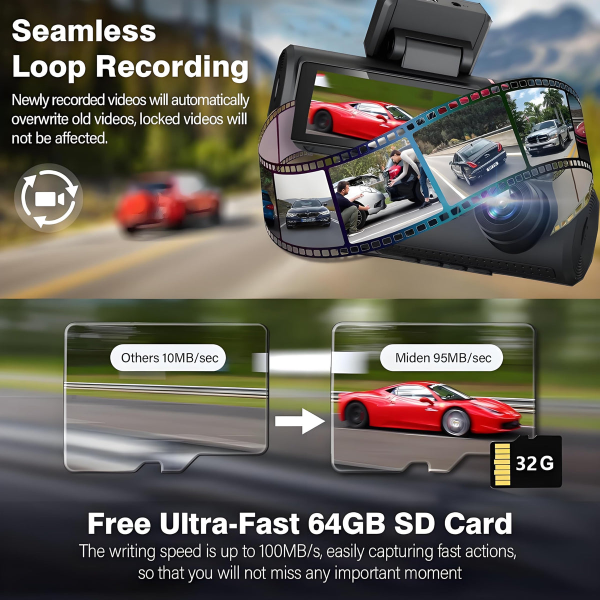 GILIKVHOM 24h parking mode enables motion-triggered surveillance