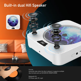 Gimigo LCD and dust cover closed protecting discs and display