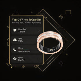 GINIXPIONE Diamond Smart Ring remote camera control enabling hands-free photos