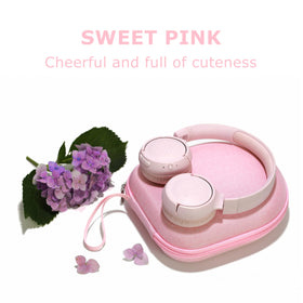 Ginsco 360-degree zipper pink enables easy access to your headphones.