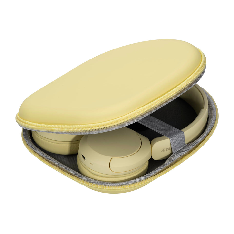 Ginsco case for Sony WH-CH520 on-ear headphones, protective front view supports daily travel protection.