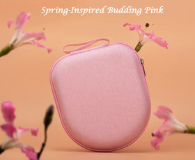 Ginsco hard EVA shell pink adds rugged protection during travel.