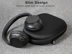 Ginsco case with internal cable pocket keeps accessories organized