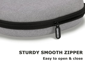 Ginsco compact headphone case ideal for travel and bags.
