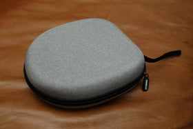 Ginsco case gray material texture highlighting chic finish.