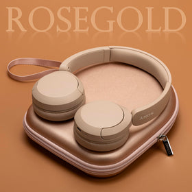 Ginsco rose gold case demonstrates moisture resistance for travel.
