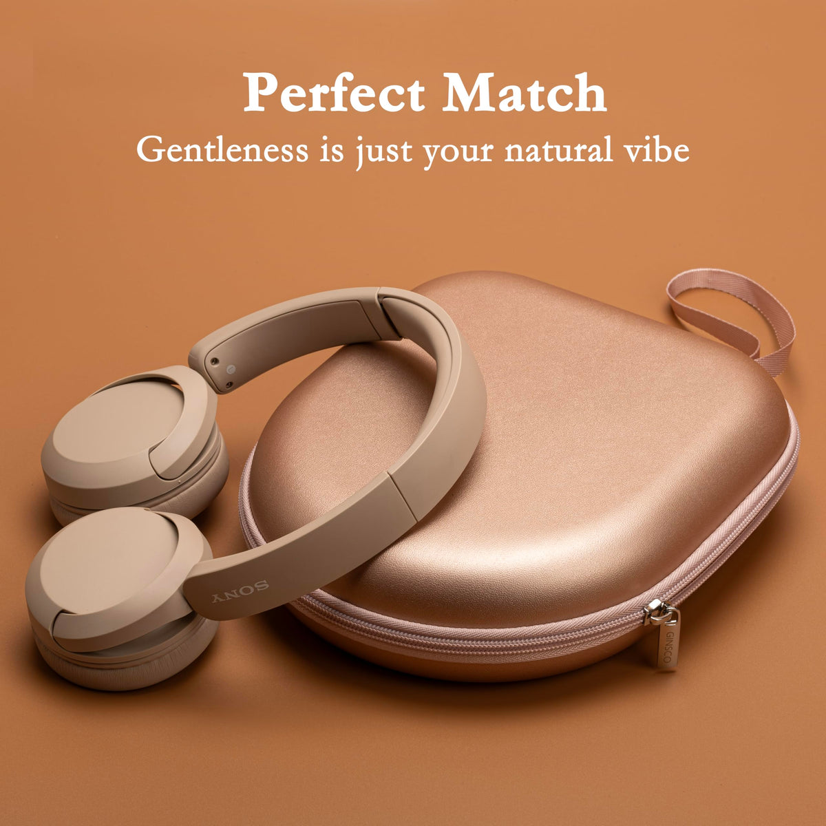 Ginsco universal case for JBL Tune 510BT-720BT protects headphones during travel