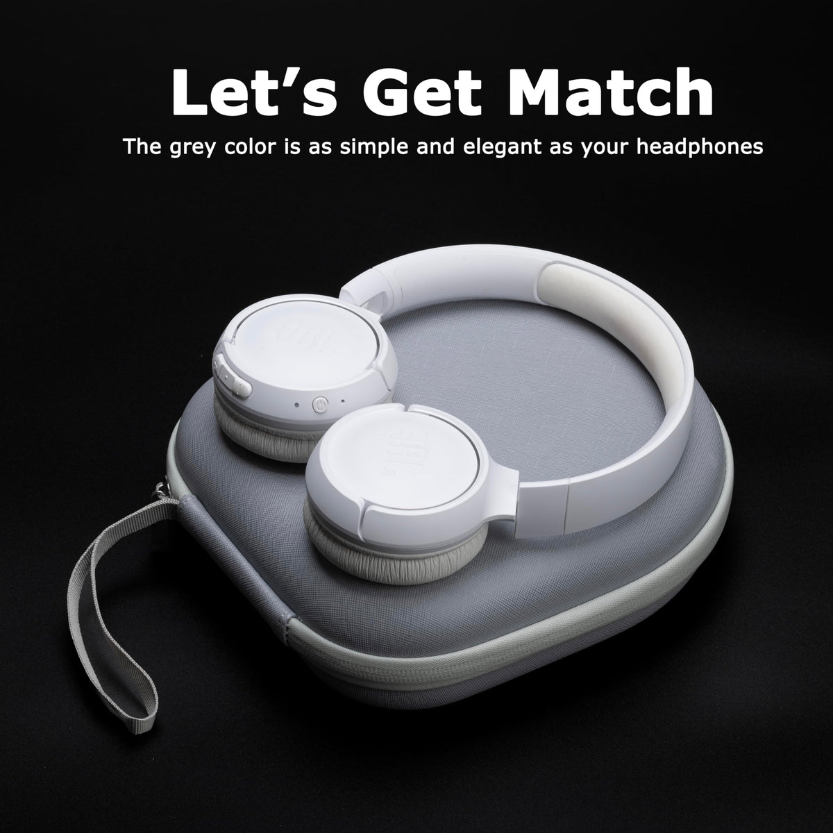 Ginsco durable materials safeguard headphones during transport.