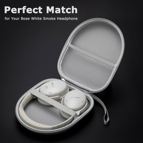 Ginsco interior with elastic strap keeps headphones secure.