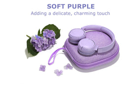 Ginsco purple hard EVA shell provides rugged protection during drops