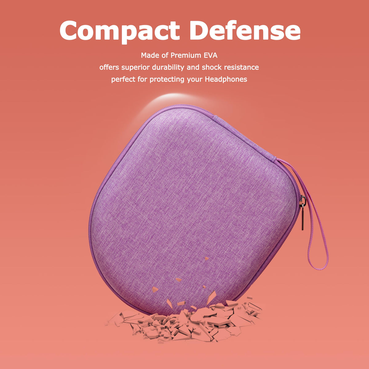 Ginsco purple travel-ready case protects gear without bulk