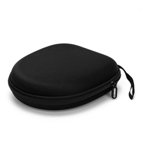 Ginsco universal headphone case satin black front view protects JBL and Sony models