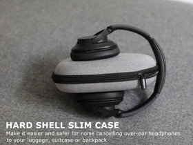 Ginsco velvet lining protects headphones inside the case from scratches