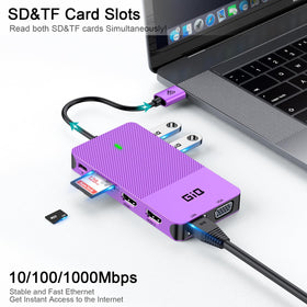 Giq USB-C docking station travel-ready compact design for on-the-go use
