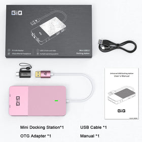 Giq USB-C Docking Station compact design fits travel-ready workspaces