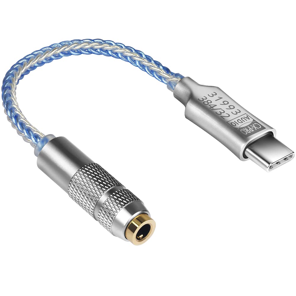 Girftu CX‑PRO front view showing compact USB‑C to 3.5mm adapter, clarity preserved