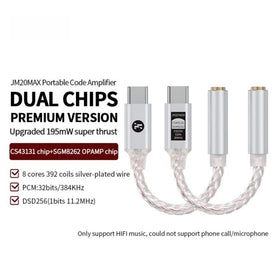 Girftu JCALLY JM20MAX close-up of internal DAC chip for low-noise listening
