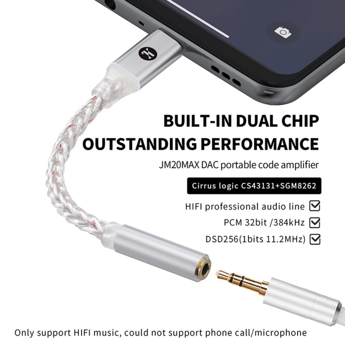 Girftu JCALLY JM20MAX driving over-ear headphones for improved dynamics