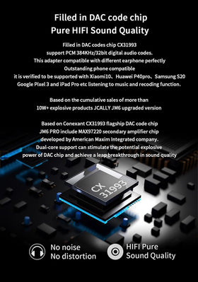 Girftu JM6 Pro dual DAC CX31993 MAX97220 enhances sound detail