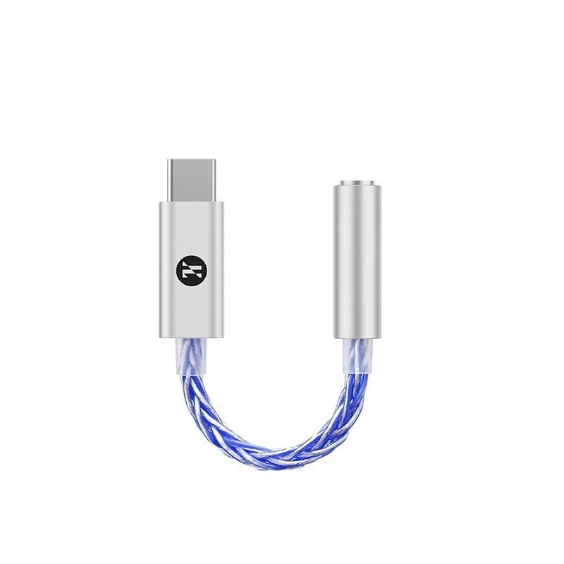 Girftu JM6 Pro back view shows a compact USB-C to 3.5mm DAC ready for portable listening.