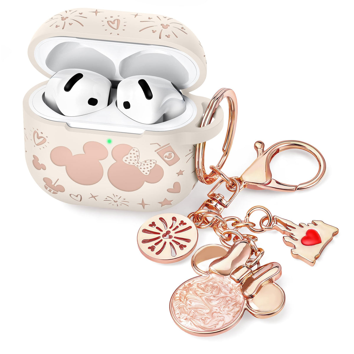 Girovo AirPods Pro 3 case in starlight pink with stylish protection.