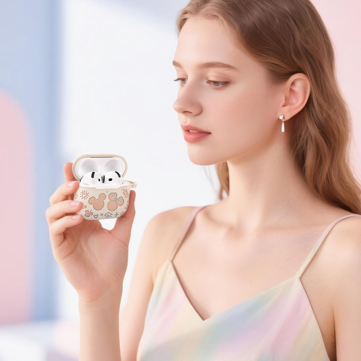 Girovo AirPods 4 case two tone design ideal for daily wear