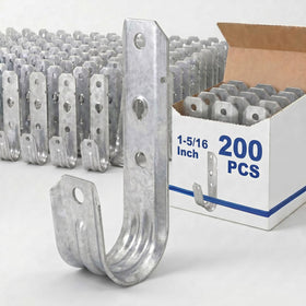 Gisafai 200 J Hooks wall-mount close-up for secure cable organization and easy access.